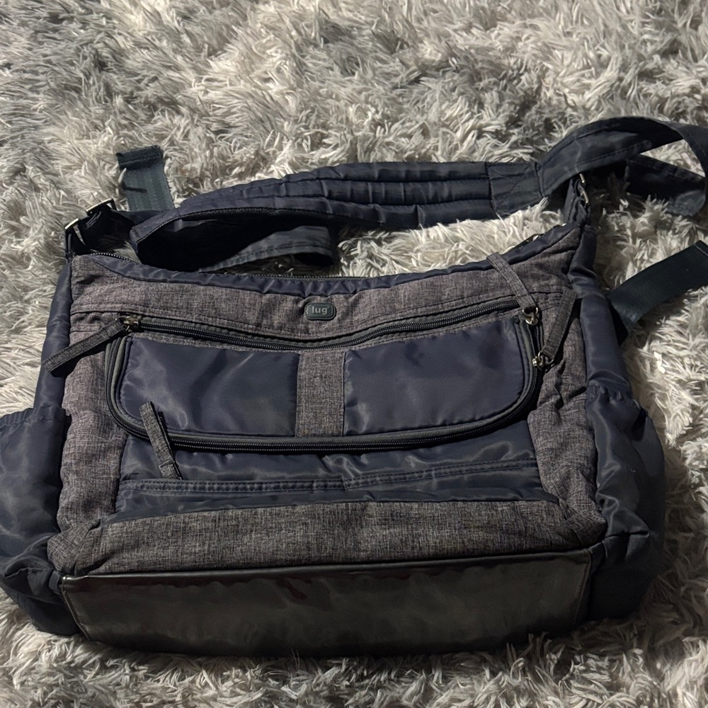 Lug Charcoal Messenger Bag